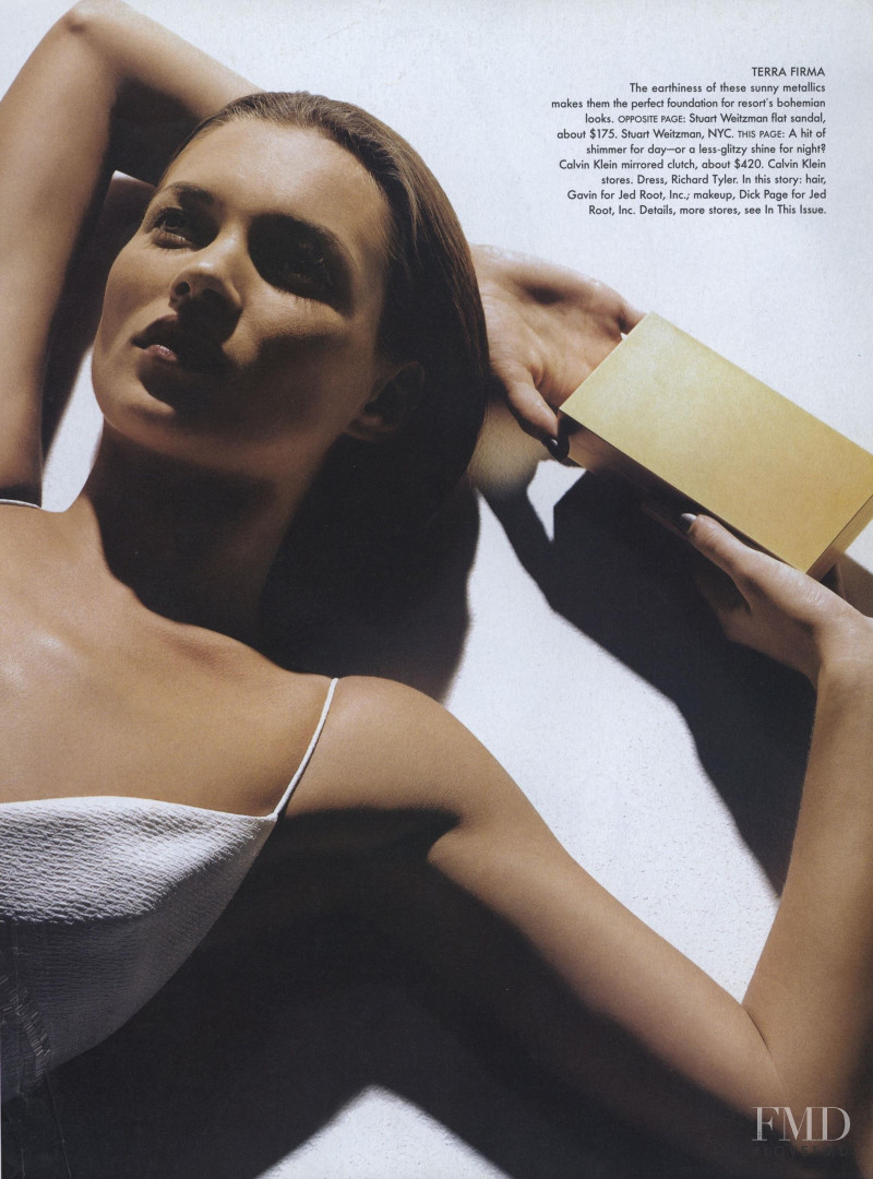 Kate Moss featured in Brass Tactics, November 1998