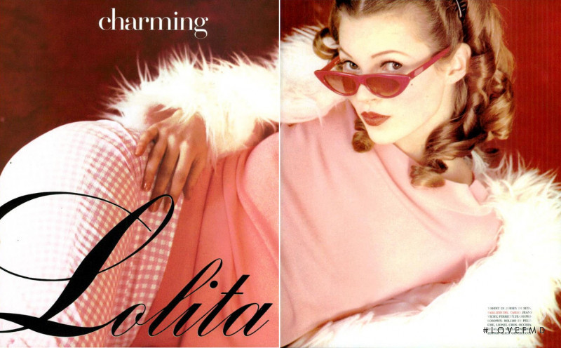 Kate Moss featured in Charming Lolita, April 1992
