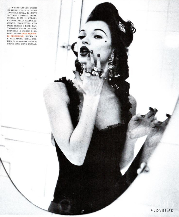 Kate Moss featured in Charme!, September 1992
