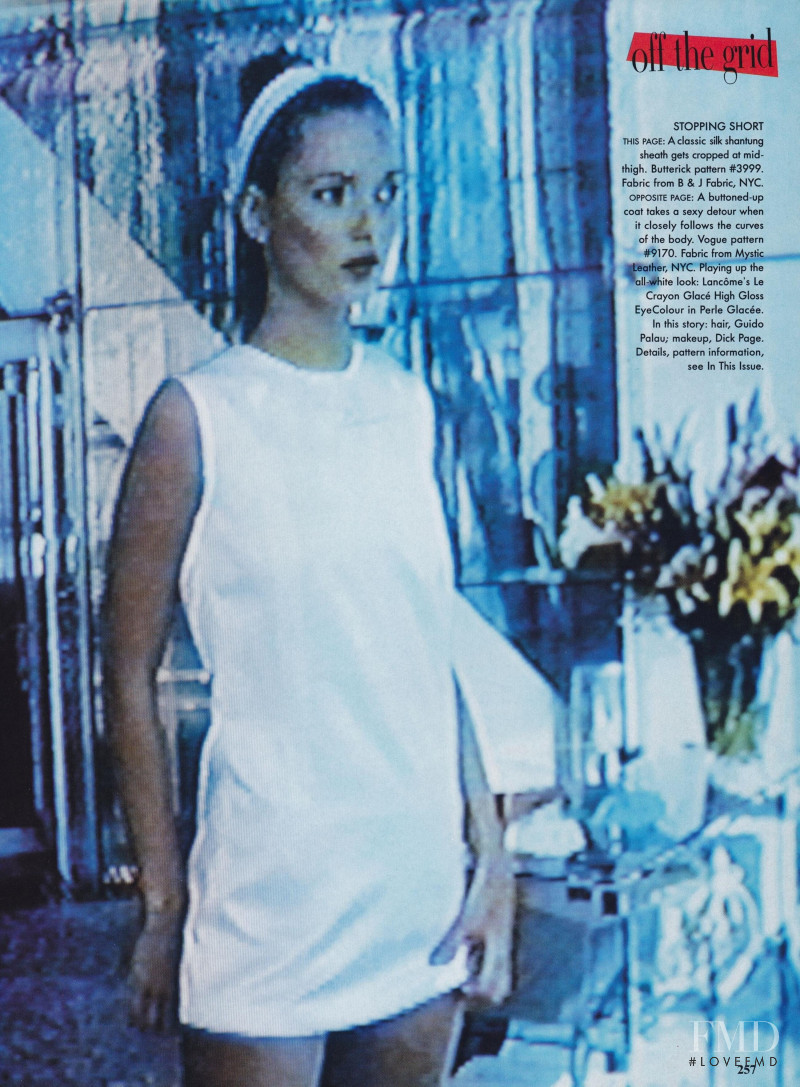 Kate Moss featured in Off the Grid - Courrèges Edge, August 1995