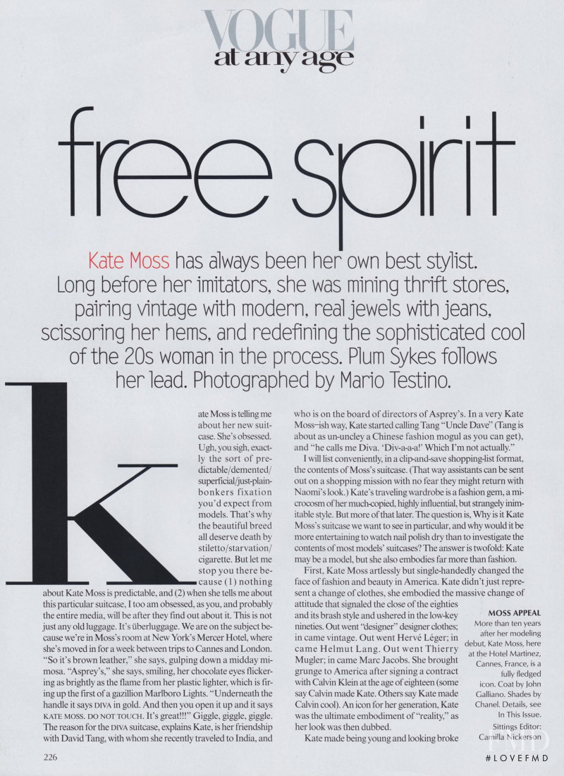 Free Spirit, August 2001