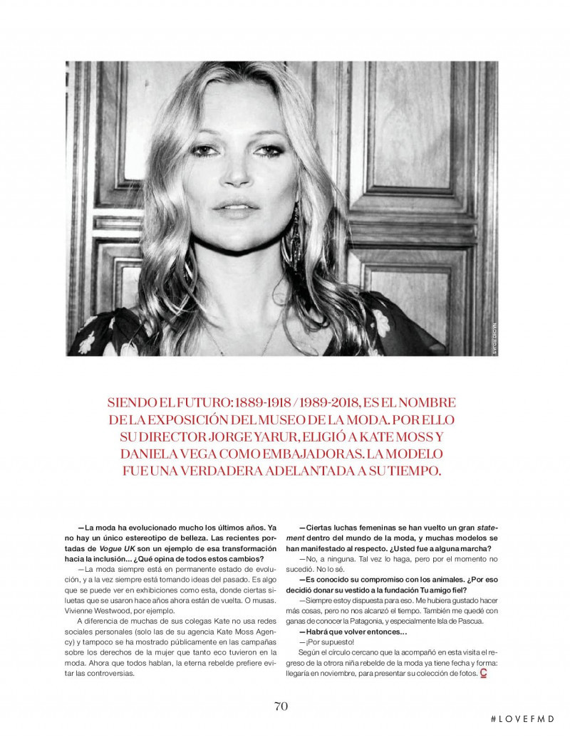 Kate Moss featured in Kate Moss, April 2018