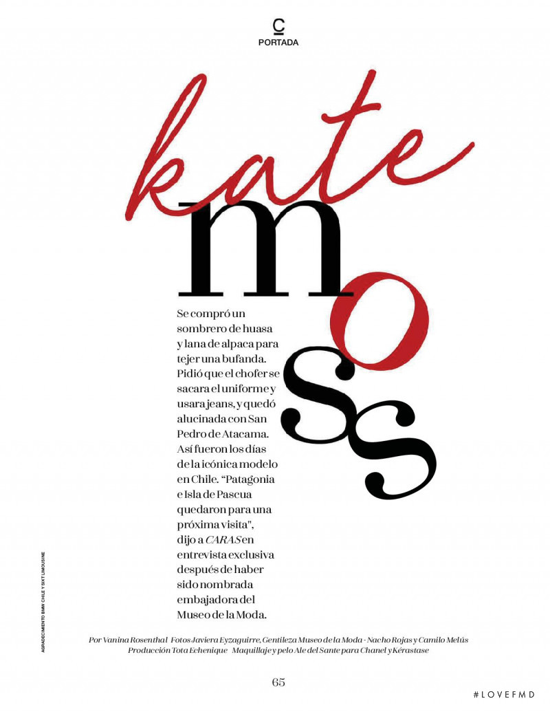 Kate Moss, April 2018