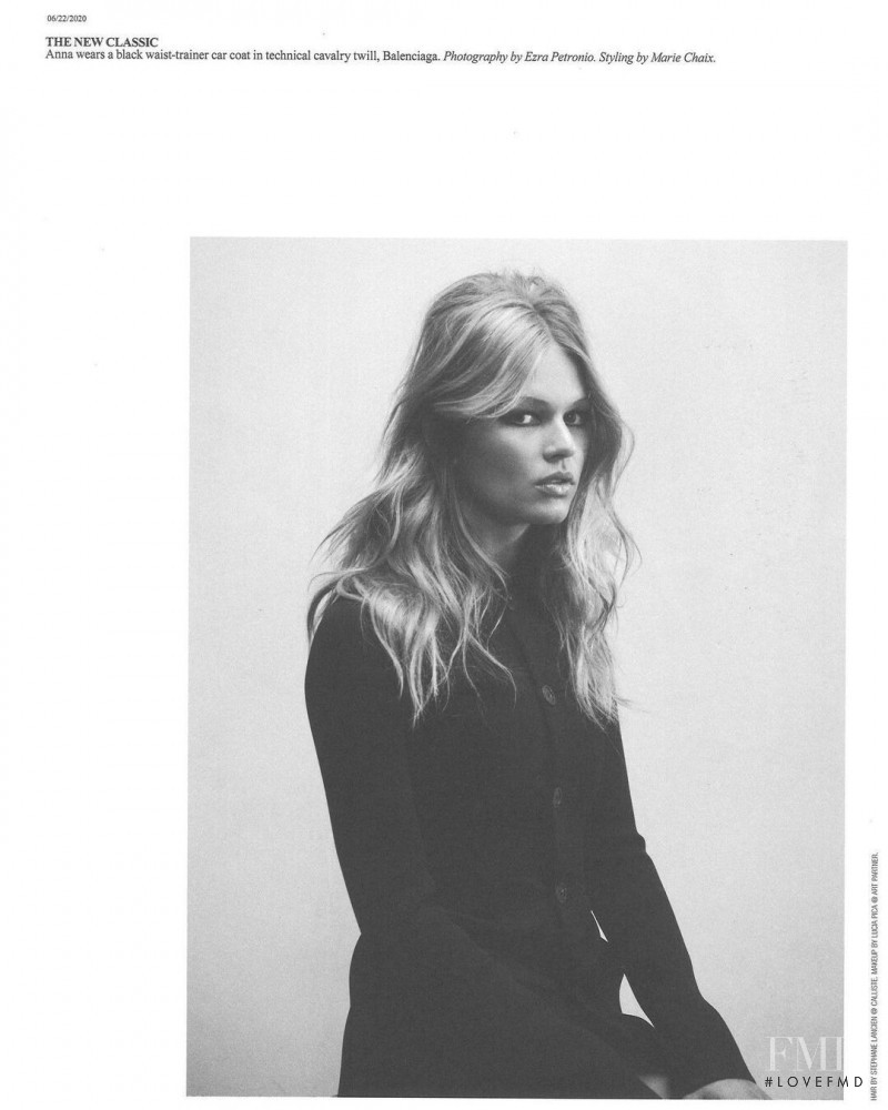 Anna Ewers featured in Obsessions, November 2020