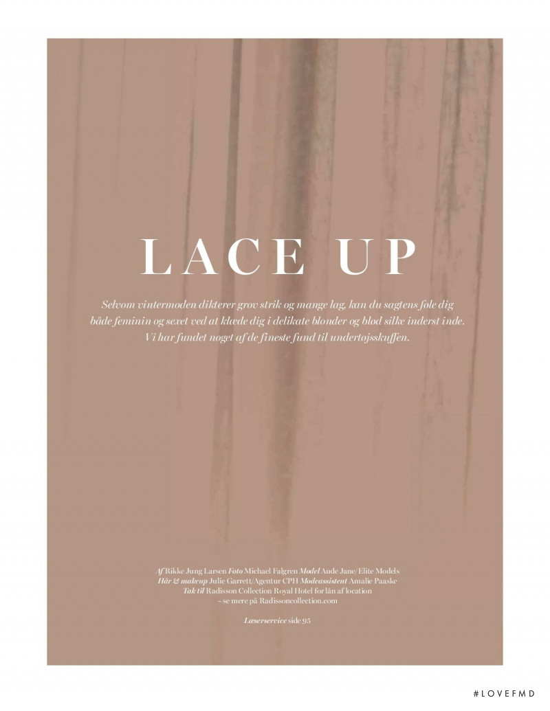 Lace Up, October 2018