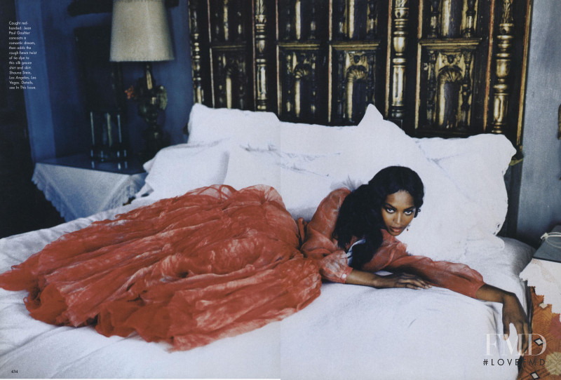 Naomi Campbell featured in The Heat of the Moment, March 1998