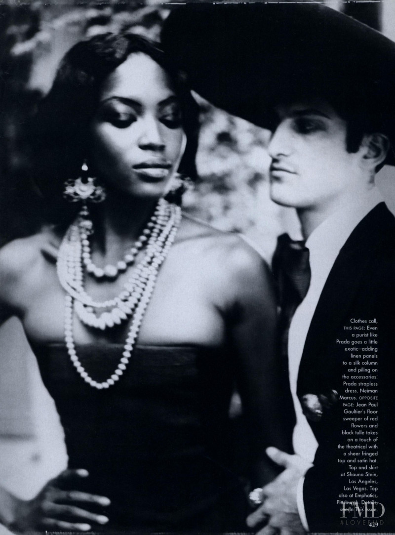 Naomi Campbell featured in The Heat of the Moment, March 1998