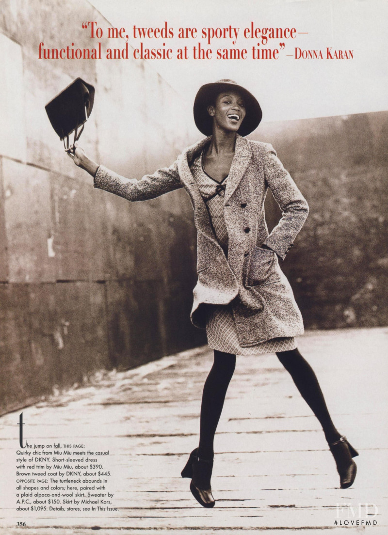 Naomi Campbell featured in Country Fare, October 1996