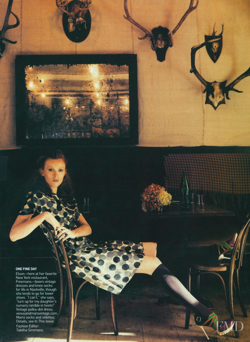 Karen Elson featured in Kicking It!, May 2009