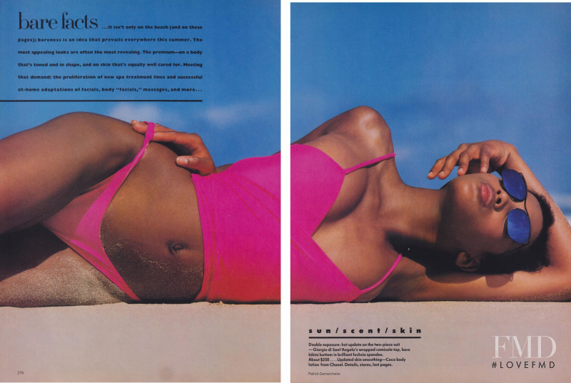 Naomi Campbell featured in Bright Ideas, May 1988