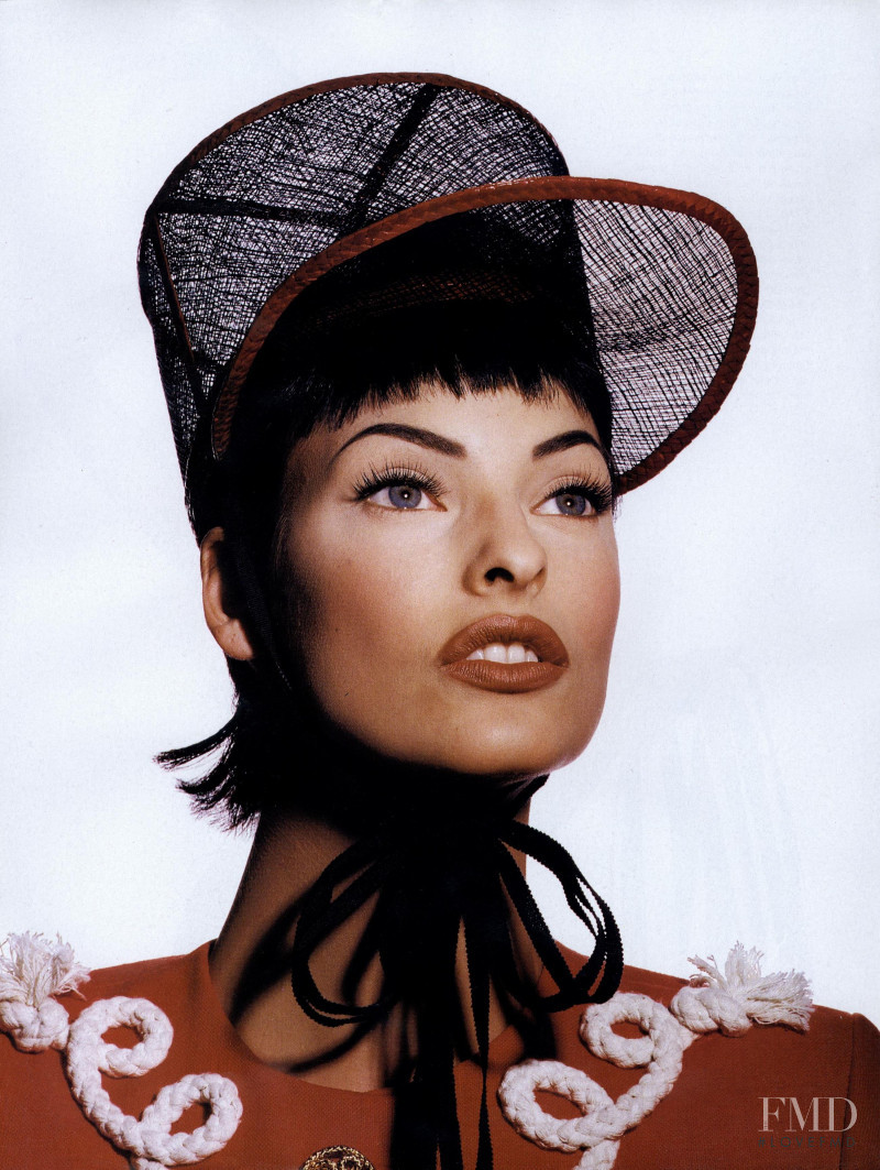 Linda Evangelista featured in Vogue Point of View: The Cutting Edge, January 1992
