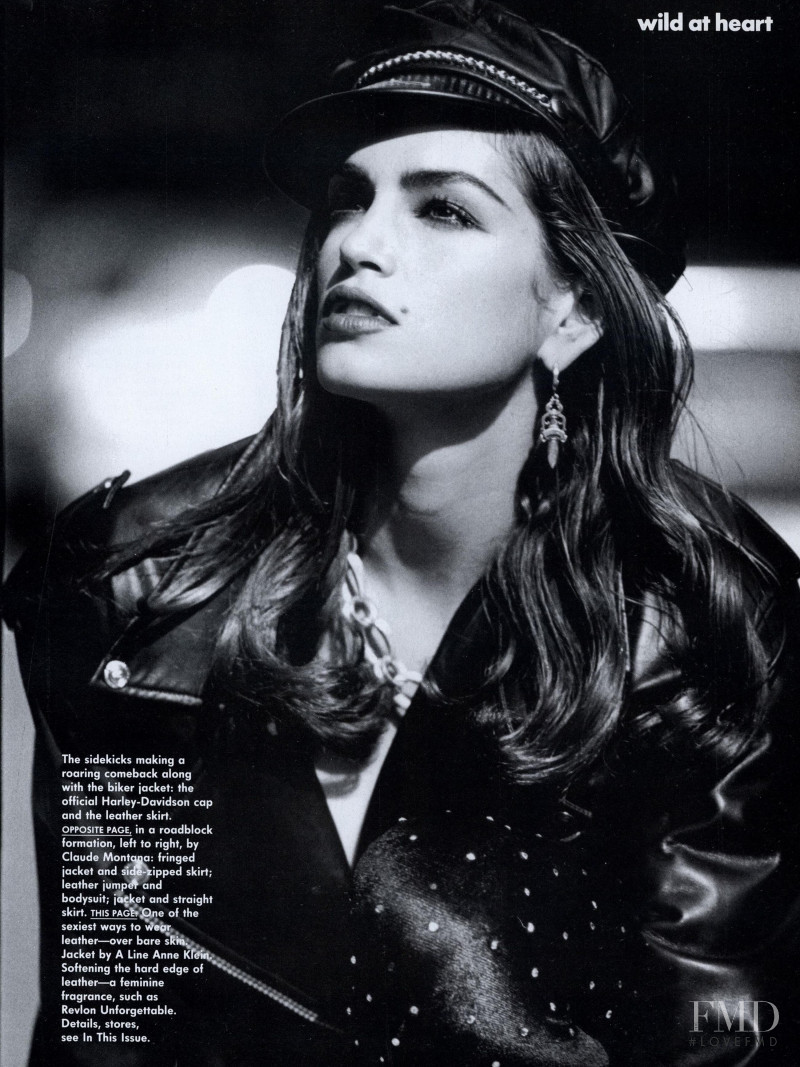Cindy Crawford featured in Wild at Heart, September 1991