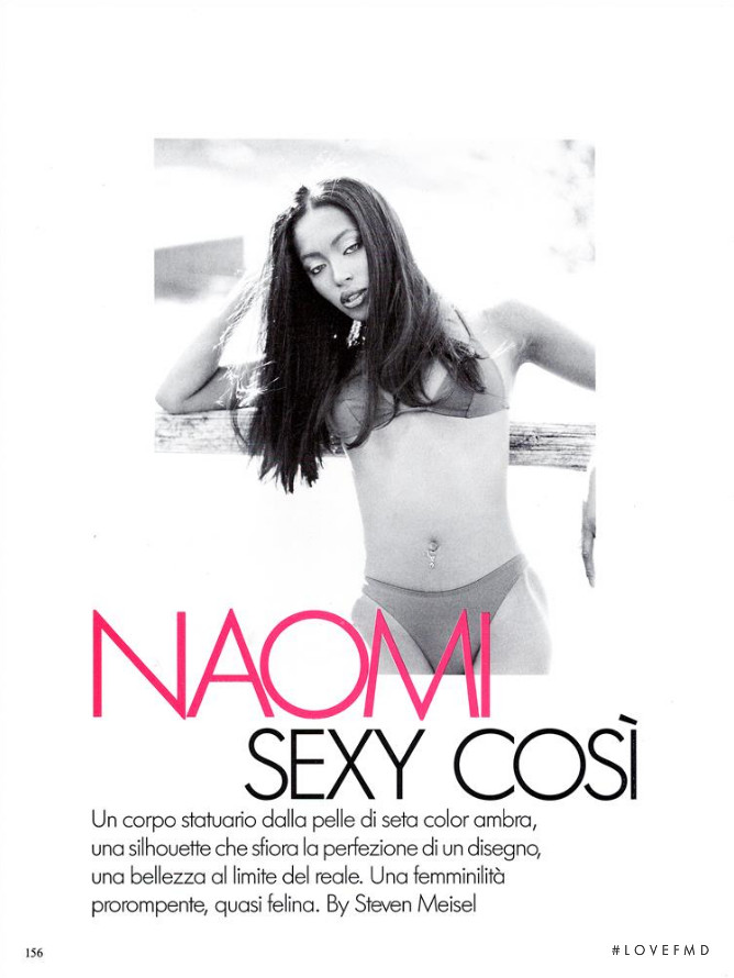 Naomi Campbell featured in Naomi Sexy Cosí, December 1994