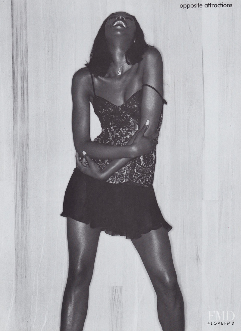 Naomi Campbell featured in Opposites Attract, August 1994