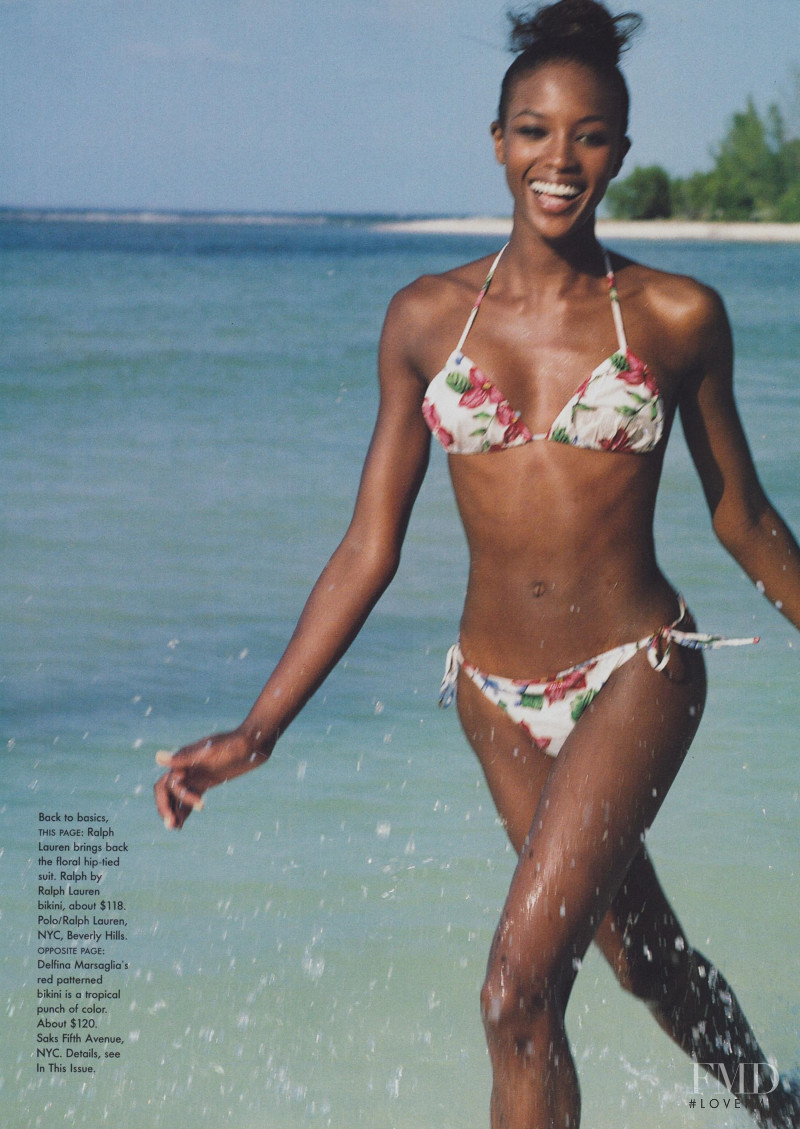 Naomi Campbell featured in The Bikini Sets Sail, May 1996
