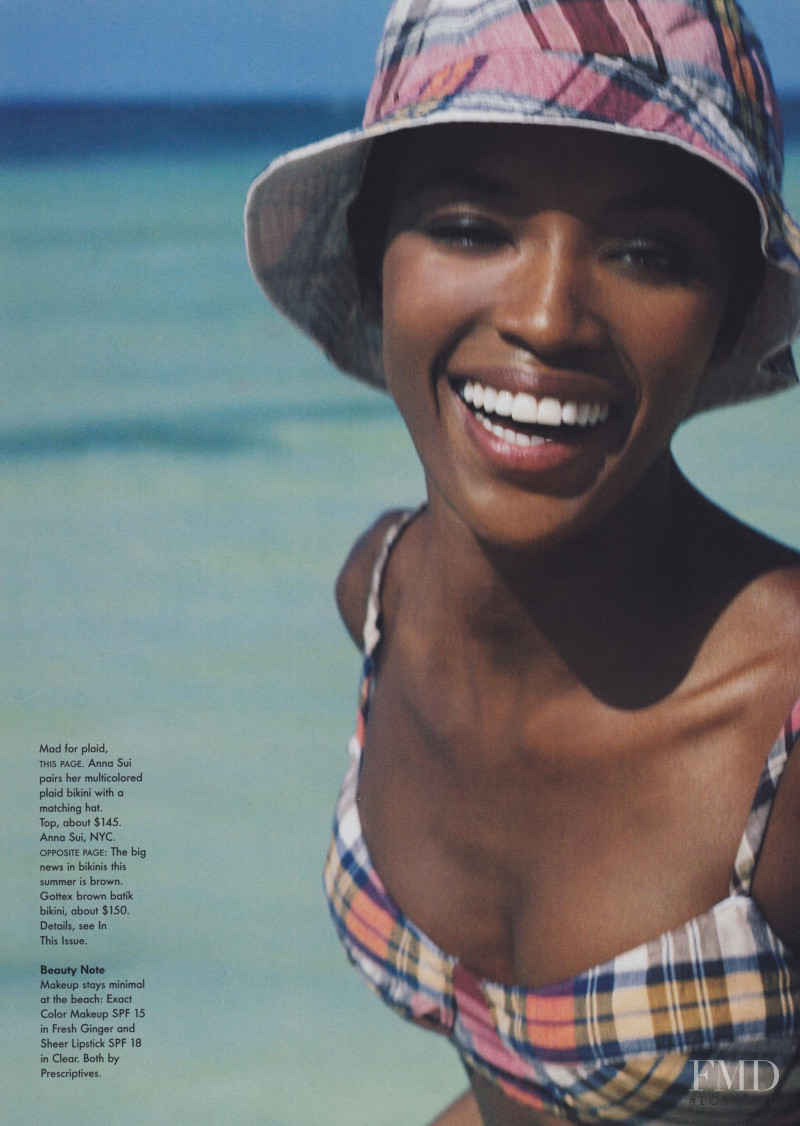 Naomi Campbell featured in The Bikini Sets Sail, May 1996