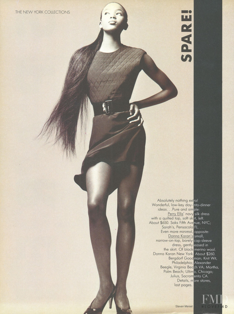 Naomi Campbell featured in The New York Collections: Spare!, February 1987