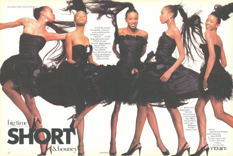 Naomi Campbell featured in The New York Collections: Big Time Long , February 1987