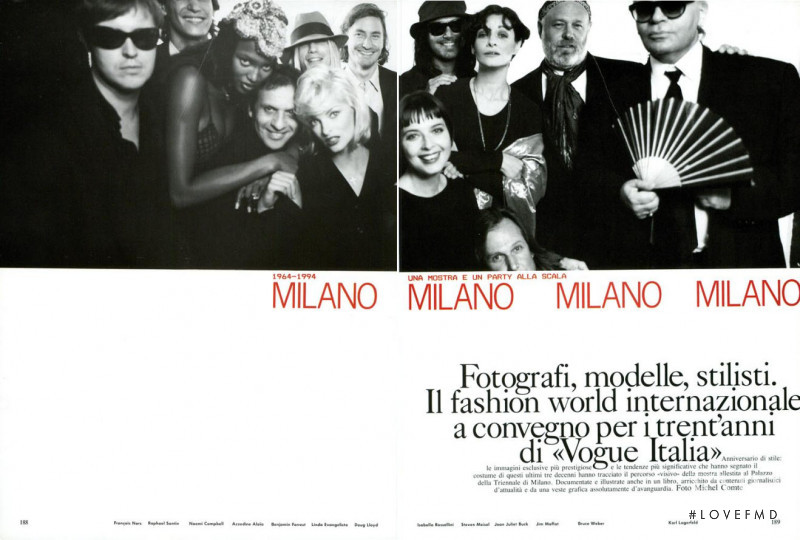 Naomi Campbell featured in 1964-1994 Milano - Una Mostra e un Party alla Scala, December 1994