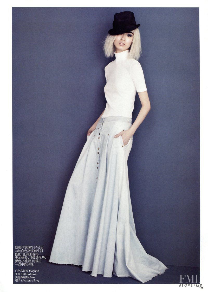 Jing Ma featured in Denim Couture, February 2012