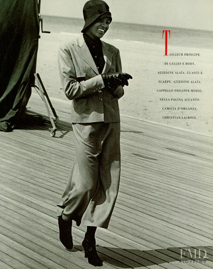Naomi Campbell featured in Cosí Attuali, Cosí Femminile, July 1988