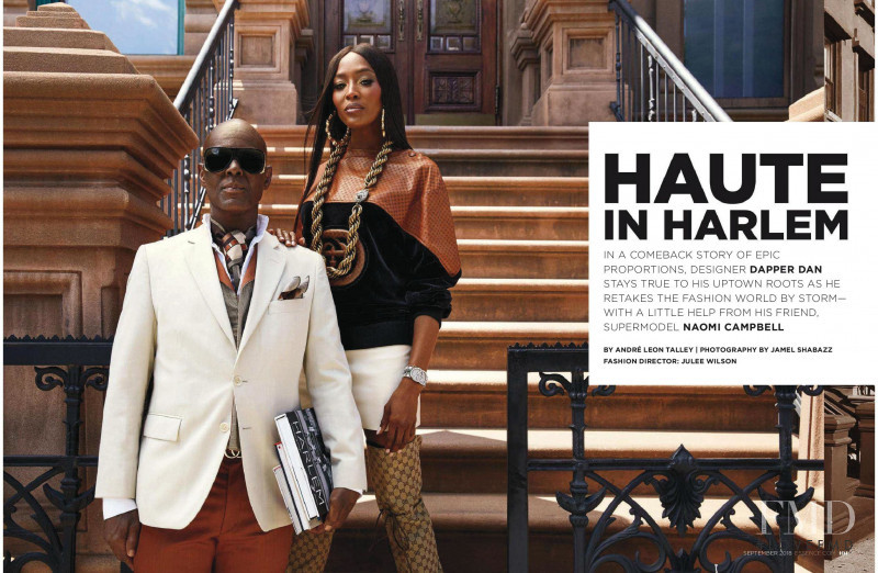 Naomi Campbell featured in Haute In Harlem, September 2018