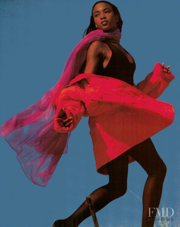 Naomi Campbell featured in Soffi, September 1988