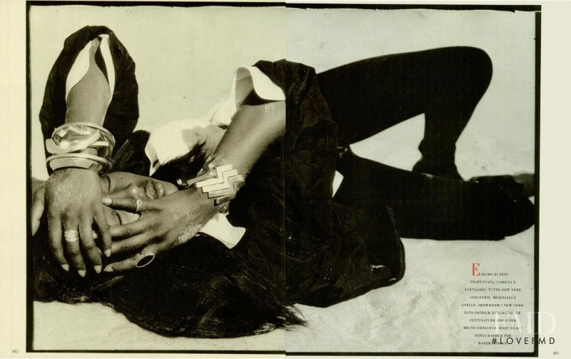 Naomi Campbell featured in Soffi, September 1988