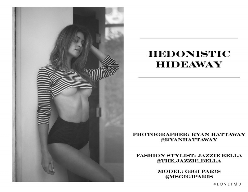 Jehane-Marie Gigi Paris featured in Hedonistic Hideaway, June 2020