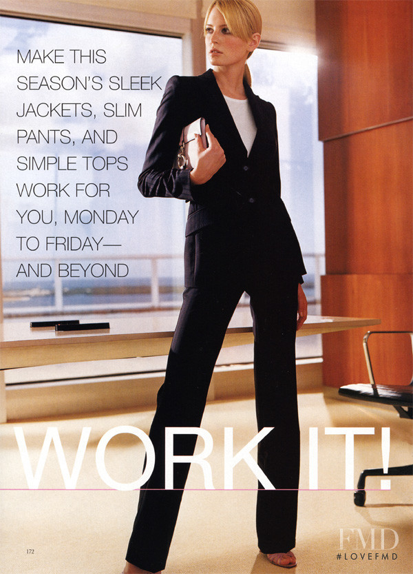 Sarah Schulze featured in Work It!, April 2002