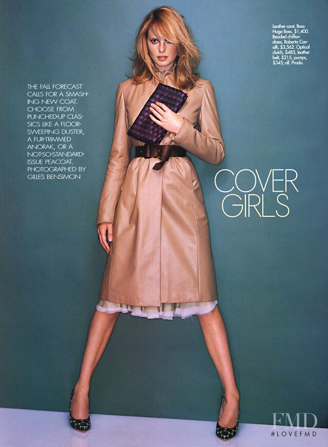 Sarah Schulze featured in Cover Girls, September 2002