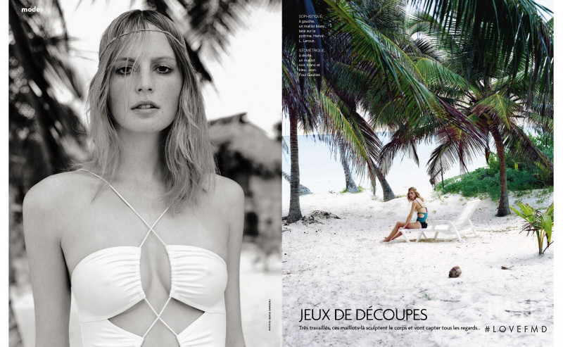 Sarah Schulze featured in Jeux de découpes, June 2003