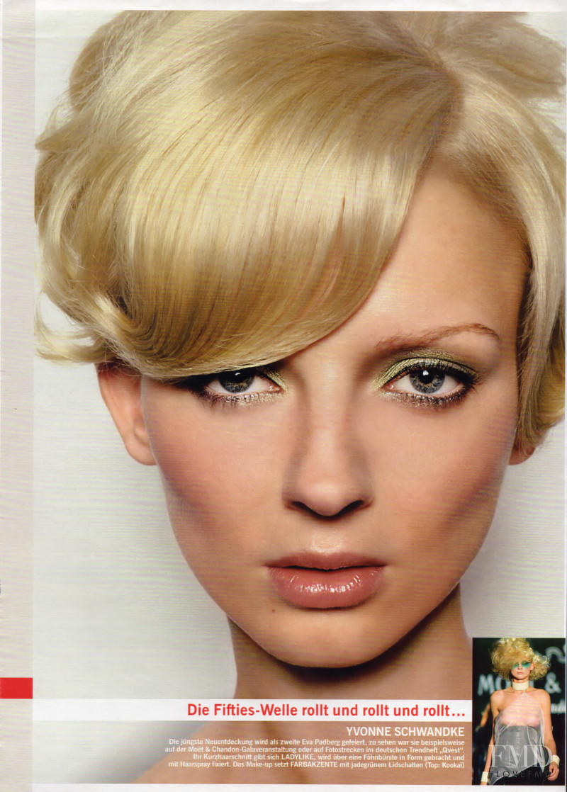 Yvonne Schwandke featured in Einfach Chic, December 2003