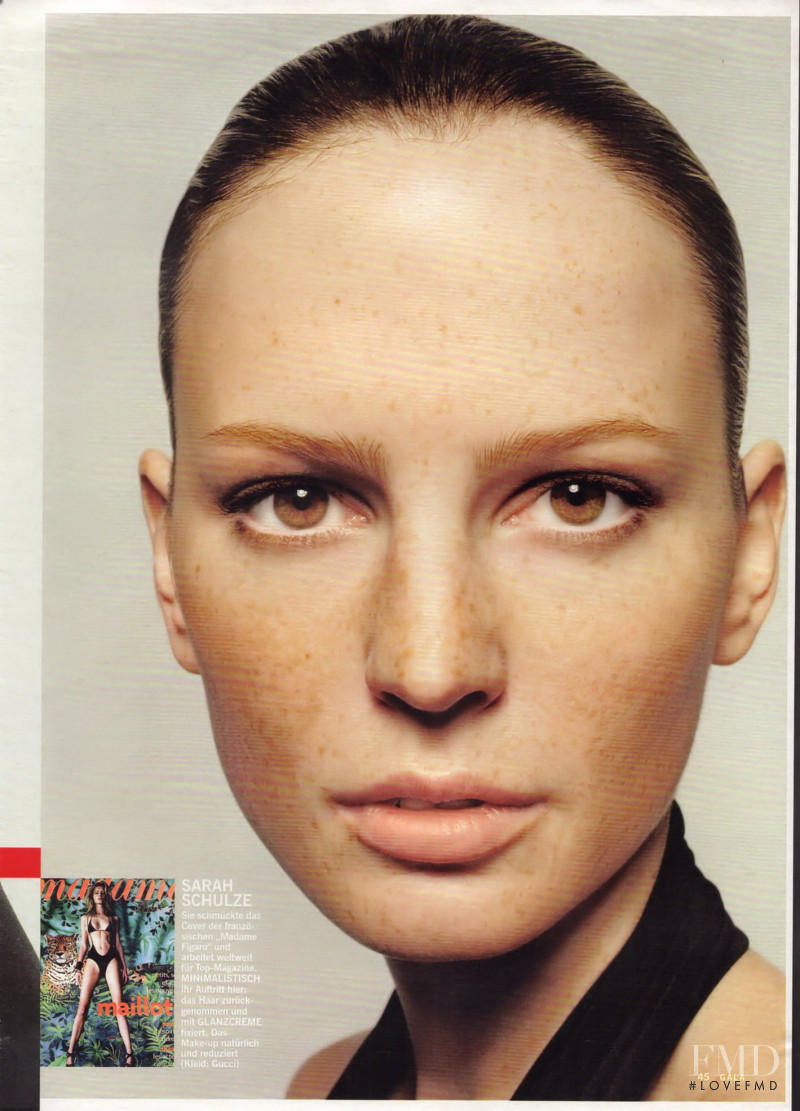 Sarah Schulze featured in Einfach Chic, December 2003