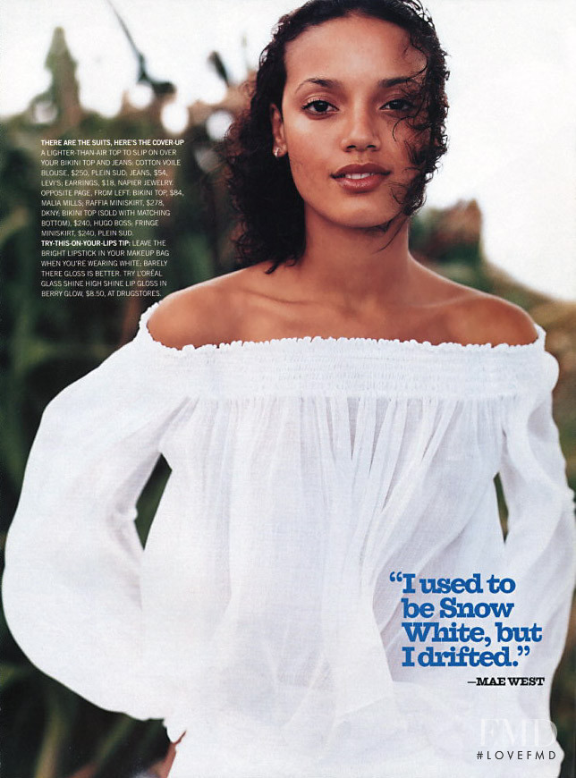 Selita Ebanks featured in White, April 2002