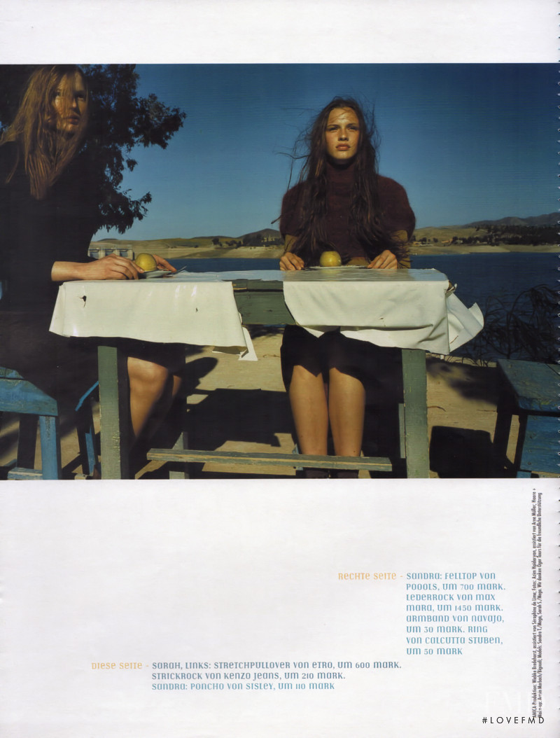 Sarah Schulze featured in Abendland, September 1999