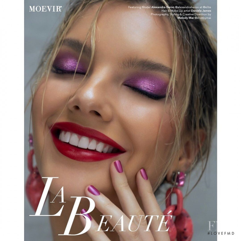 Alexandra Baron featured in La Beaute, August 2021