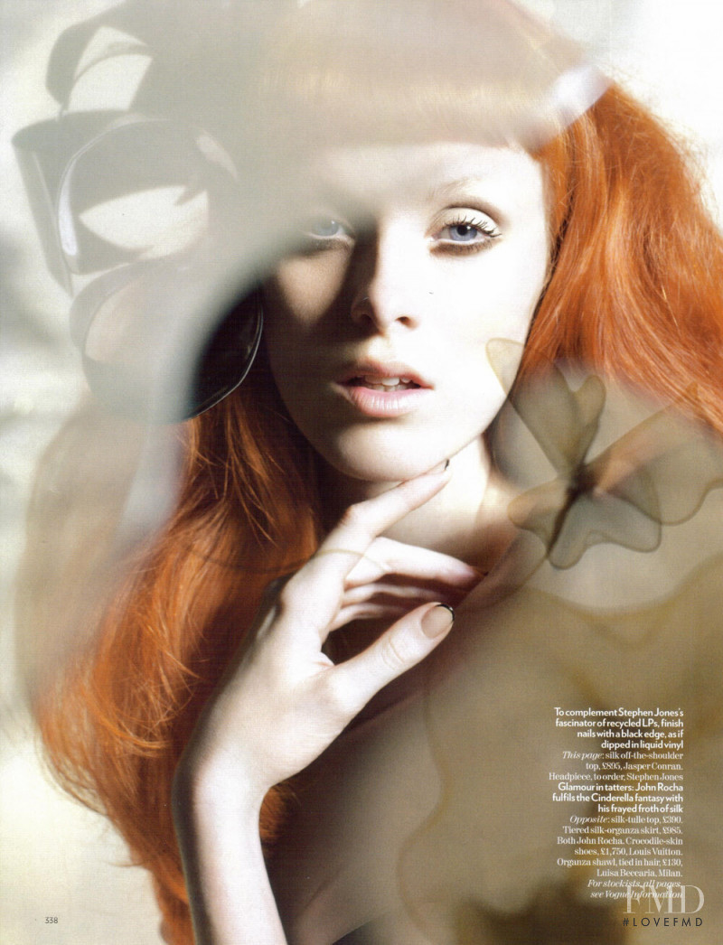 Karen Elson featured in Sculpture Class, October 2008