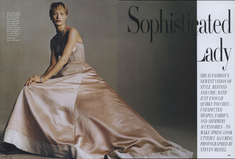 Carolyn Murphy featured in Sophisticated Lady, March 1998