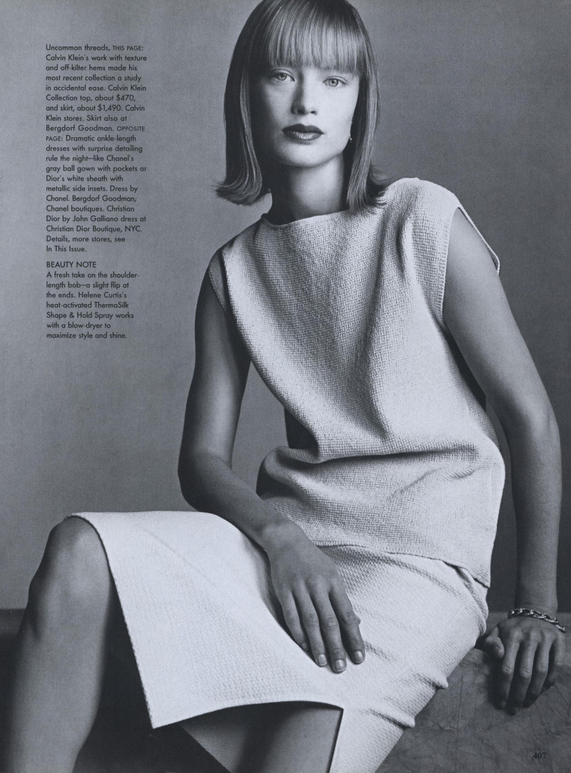 Carolyn Murphy featured in Sophisticated Lady, March 1998