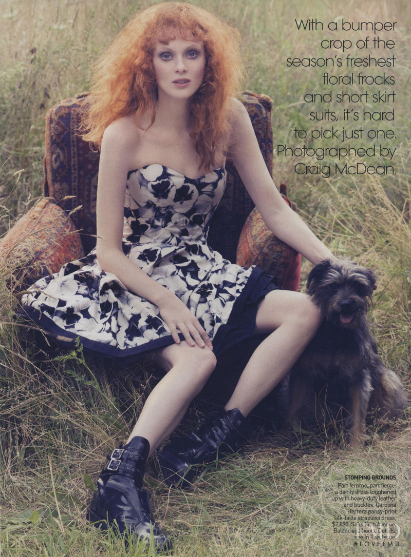 Karen Elson featured in Playing the Field, November 2009