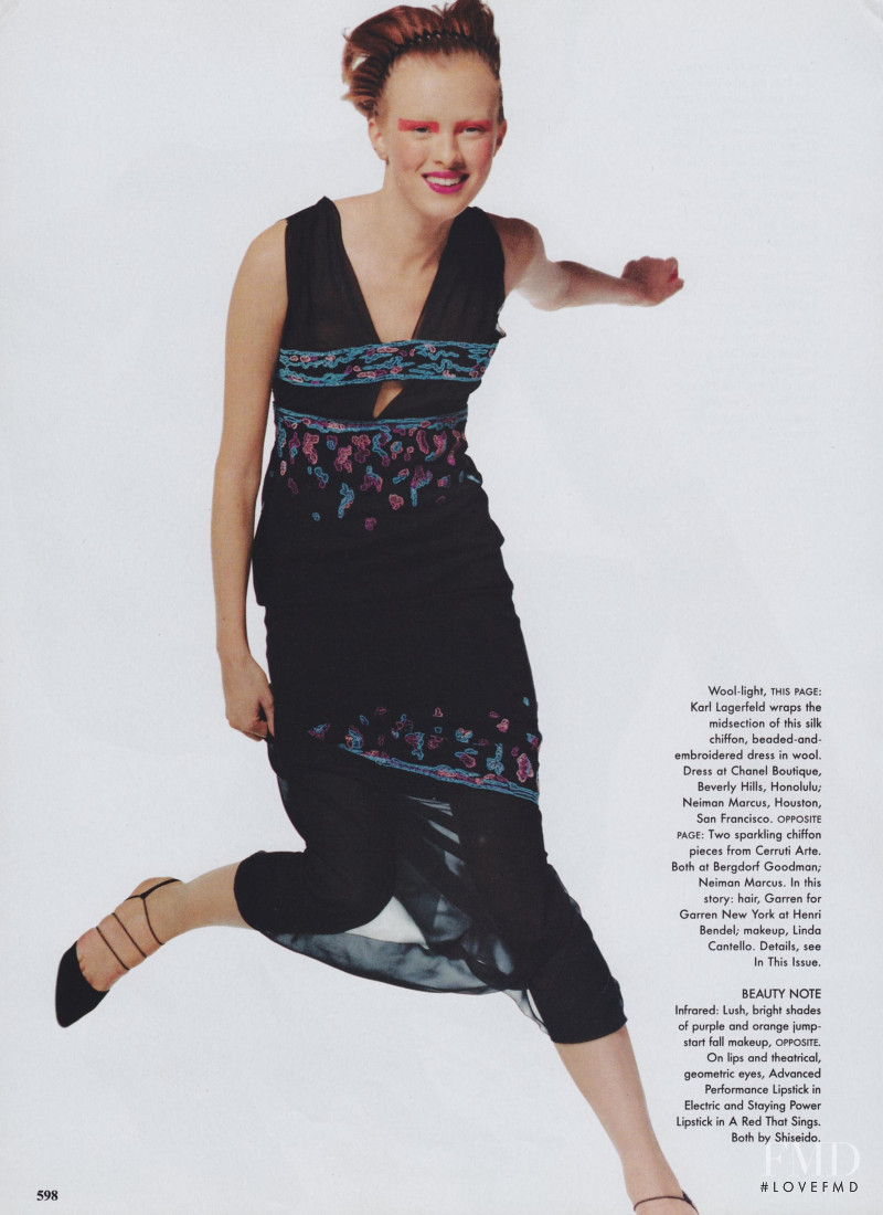 Karen Elson featured in Mixed Messages, September 1997