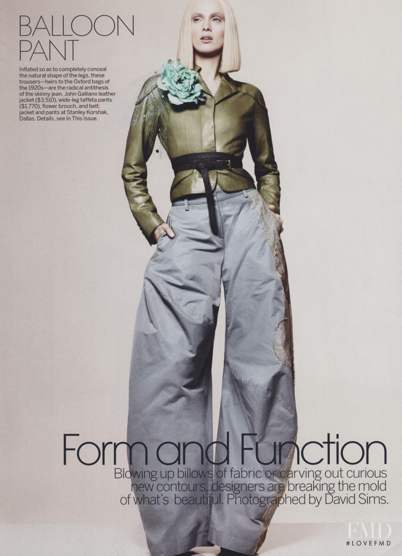 Karen Elson featured in Form and Function, April 2011