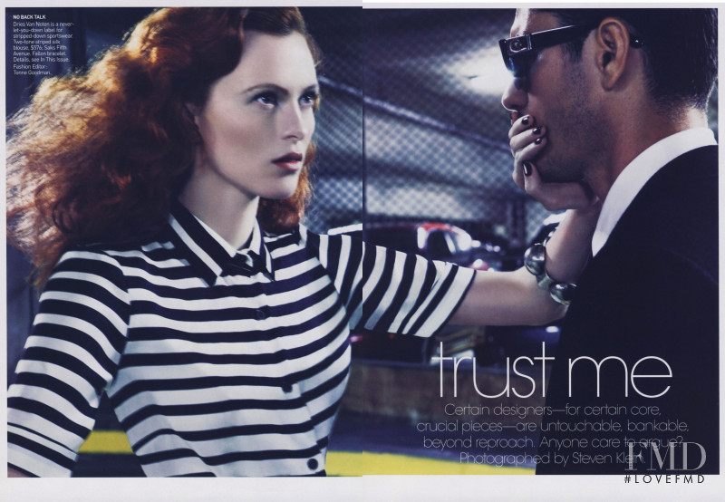 Karen Elson featured in Trust Me, March 2009