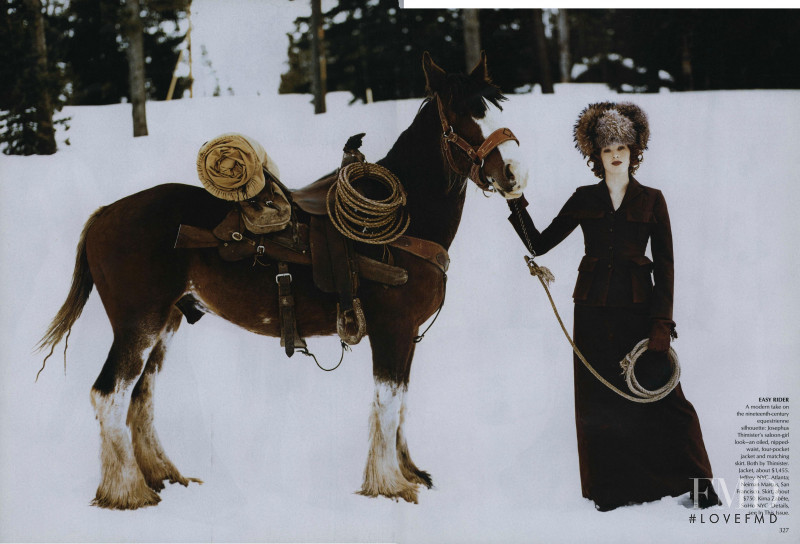Karen Elson featured in Cowgirl Hall of Fame, October 1999