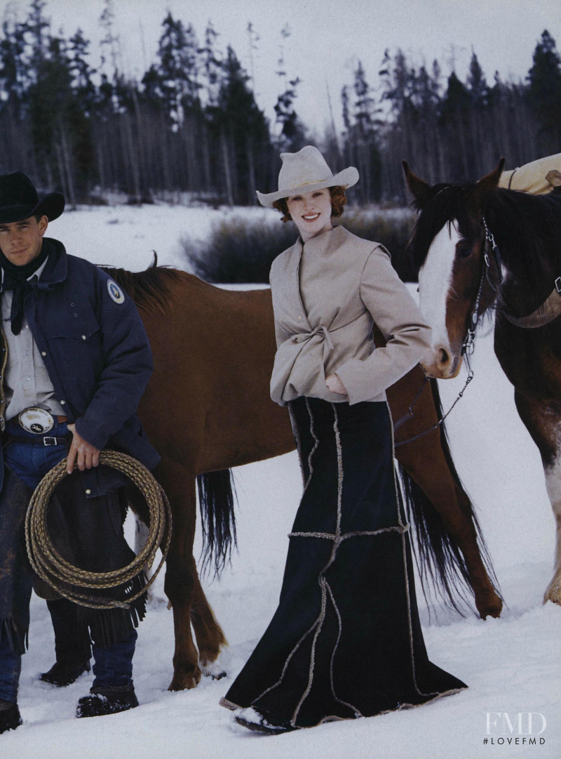 Karen Elson featured in Cowgirl Hall of Fame, October 1999