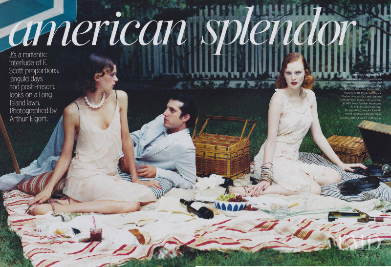 Karen Elson featured in American Splendor, November 2003