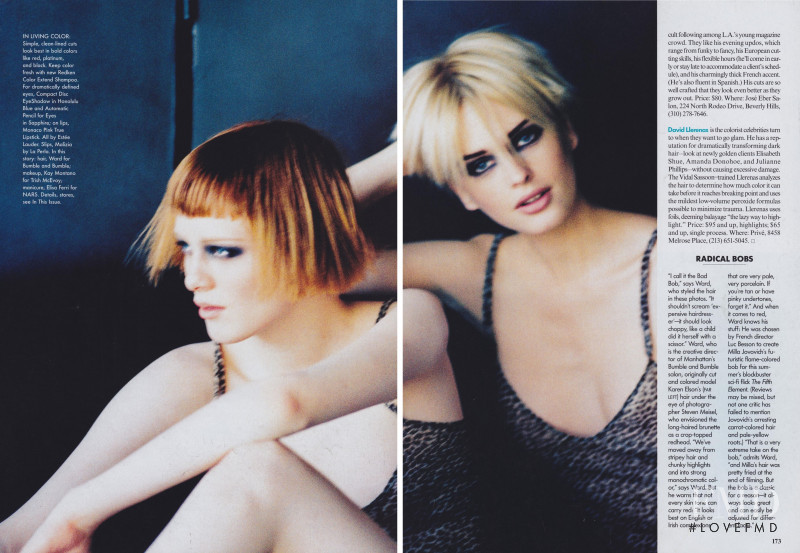 Karen Elson featured in The New Crop, July 1997