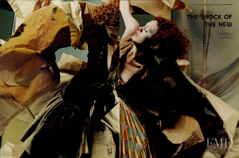 Karen Elson featured in The Shock Of The New, May 2002