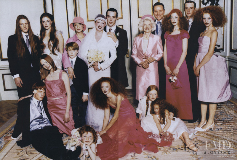 Karen Elson featured in Scenes from a Wedding, June 1998